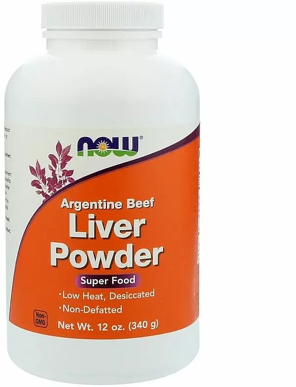 Порошок говяжьей печени - Now Foods Argentine Beef Liver Powder — фото N1