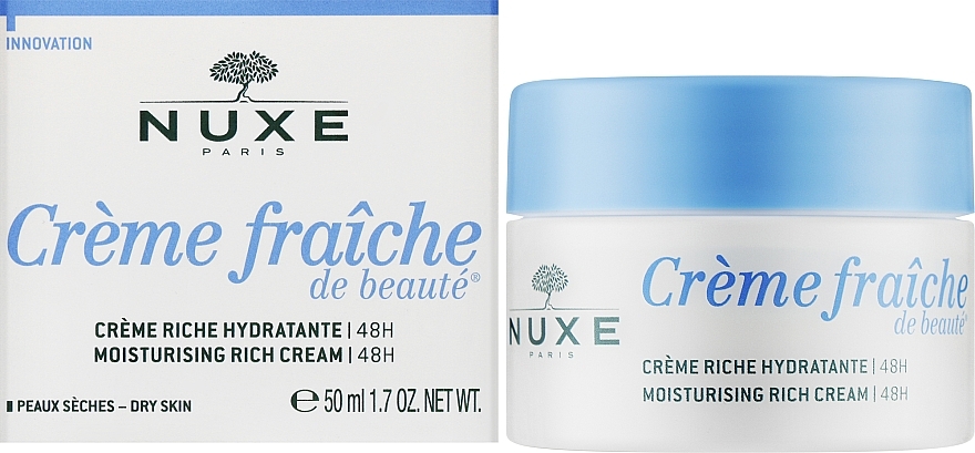 Насыщенный крем для сухой кожи лица - Nuxe Creme Fraiche De Beaute Moisturising Rich Cream 48H — фото N3