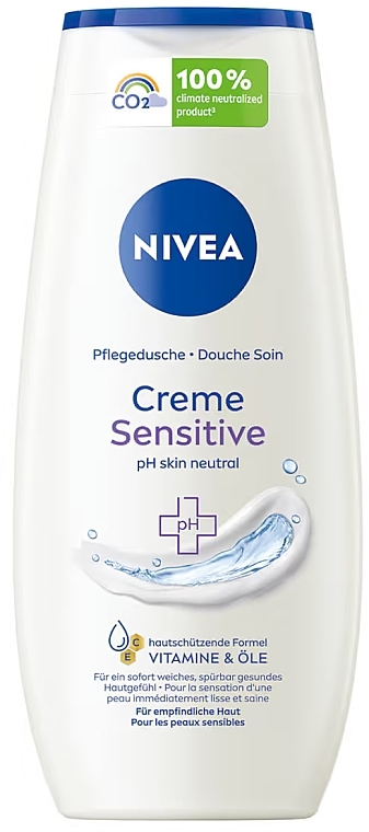 Крем-гель для душу, для чутливої шкіри - NIVEA Creme Sensitive — фото N1