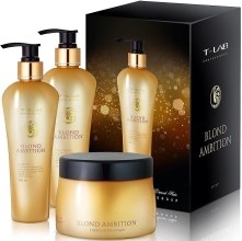 Духи, Парфюмерия, косметика УЦЕНКА Набор - T-Lab Professional Blond Ambition (shmp/250ml + cond/250ml + mask/250ml)*