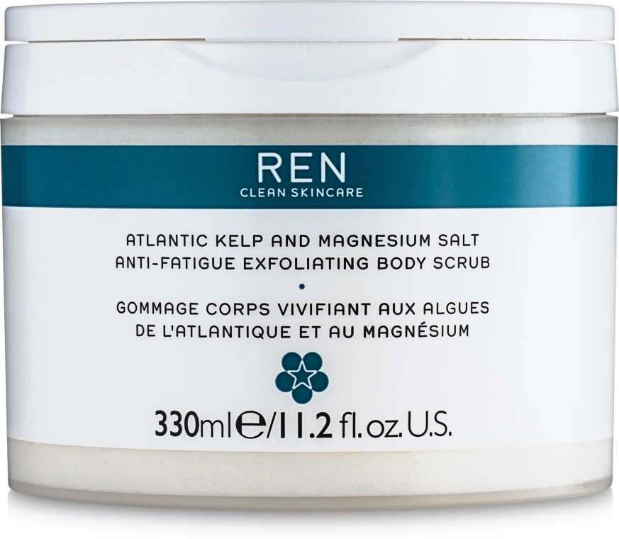 Скраб для тела солевой - Ren Atlantic Kelp And Magnesium Salt Anti-Fatigue Exfoliating Body Scrub