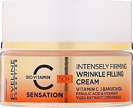 Інтенсивний зміцнювальний крем для заповнення зморщок 50+ - Eveline Cosmetics C Sensation Intensly Firming Wrinkle Filling Cream — фото N2