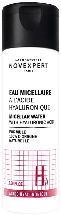 Міцелярна вода для обличчя - Novexpert Hyaluronic Acid Micellar Water (мініатюра) — фото N2