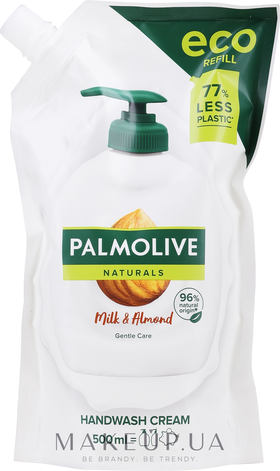 Жидкое мыло "Молочко и Миндаль" увлажнение для чувствительной кожи, в экономичной упаковке - Palmolive Naturel — фото 500ml