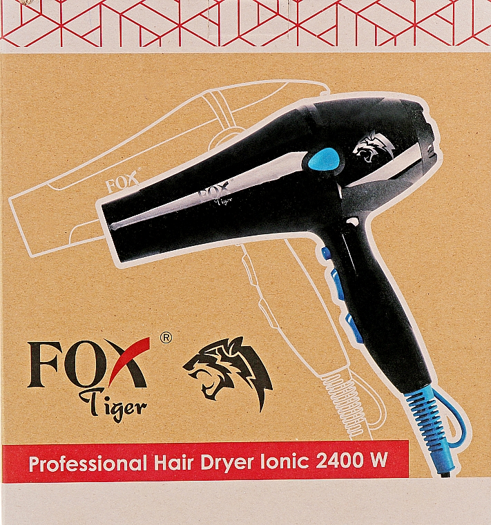 Фен для волосся з іонізацією - Fox Tiger 2400 W — фото N4