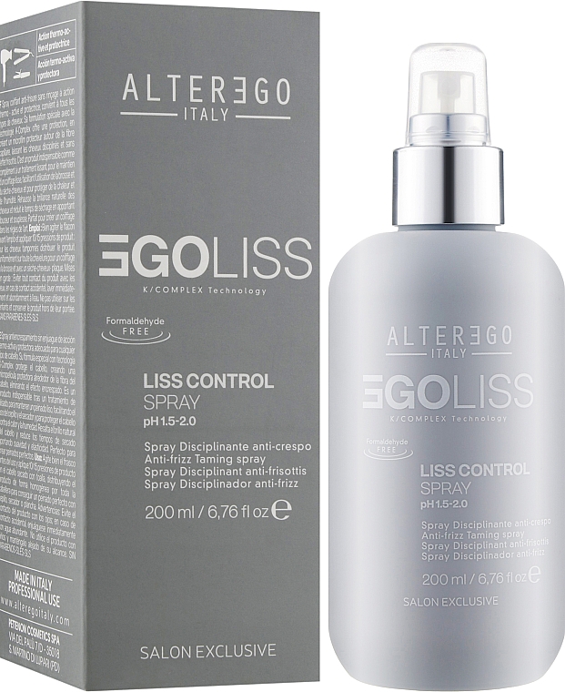 Розгладжувальний захисний термоактивний спрей - Alter Ego Egoliss Liss Control Spray — фото N2
