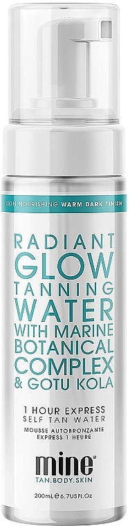 Пінка-автозасмага для природної засмаги - MineTan 1 Hour Tan Radiant Glow Self Tanner Bronzing Water — фото N1