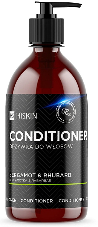 Кондиціонер для волосся з іонами срібла "Бергамот і ревінь" - HiSkin Bergamot & Rhubarb Conditioner — фото N1