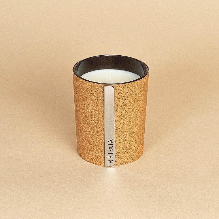 Свічник "Wooden" для свічки 180 г - Belaia Candle Reversible Sleeve — фото N3