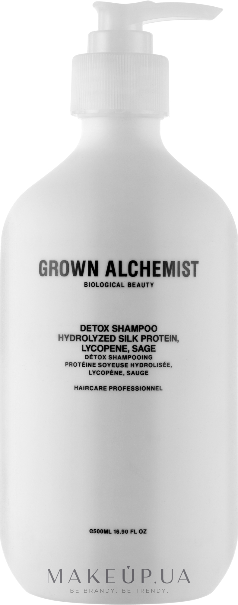 Детокс-шампунь - Grown Alchemist Detox Shampoo Hydrolyzed Silk Protein, Lycopene, Sage — фото 500ml