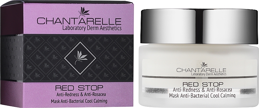 Маска для чувствительной кожи - Chantarelle Anti Redness Anti Bacterial Rosacea Mask  — фото N2