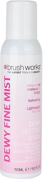 Спрей для фиксации макияжа - Brushworks Dewy Fine Mist Setting Spray  — фото N2