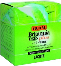 Пищевая добавка с дренажным эффектом со вкусом зеленого чая "Britannia Dren Plus" - Guam  — фото N1