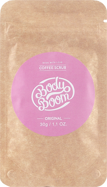 Кавовий скраб, оригінальний - Body Boom Coffee Scrub Original — фото N1