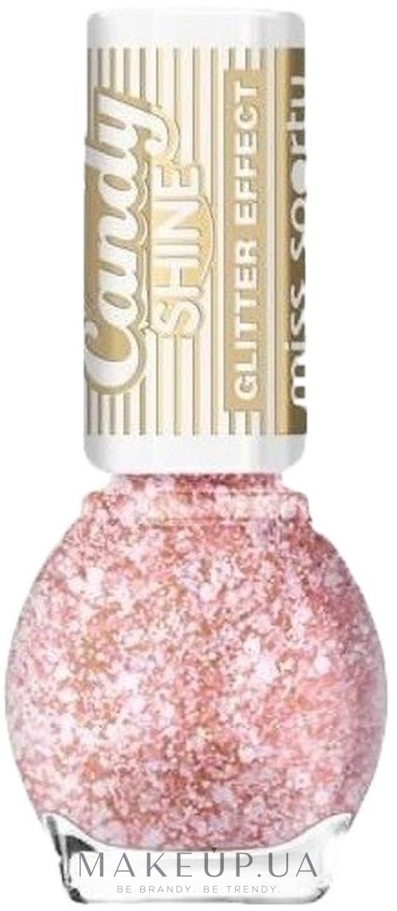 Лак для нігтів - Miss Sporty Candy Shine Glitter Effect — фото 002 - Pink Marshmallow