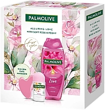 Парфумерія, косметика Набір - Palmolive Rose Set (sh/gel/500ml + deo/50ml + massager/1pcs )