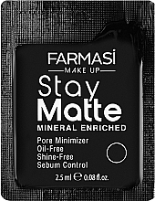 Парфумерія, косметика Стійкий матувальний тональний крем - Farmasi Stay Matte Foundation (пробник)