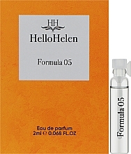 Духи, Парфюмерия, косметика HelloHelen Formula 05 - Парфюмированная вода (пробник)