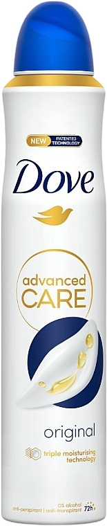 Дезодорант-антиперспирант - Dove Advanced Care Original Antiperspirant Deodorant Spray — фото N1
