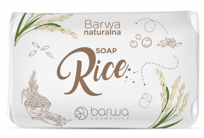 Мыло c экстрактом рисового белка - Barwa Natural Rice Soap — фото N2