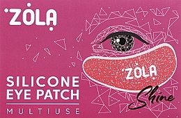 Патчи силиконовые многоразовые для глаз, малиновые - Zola Silicone Eye Patch Multiuse — фото N1