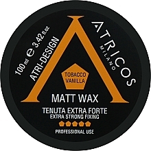 Матовий віск для волосся, надсильної фіксації - Atricos Matt Wax — фото N1