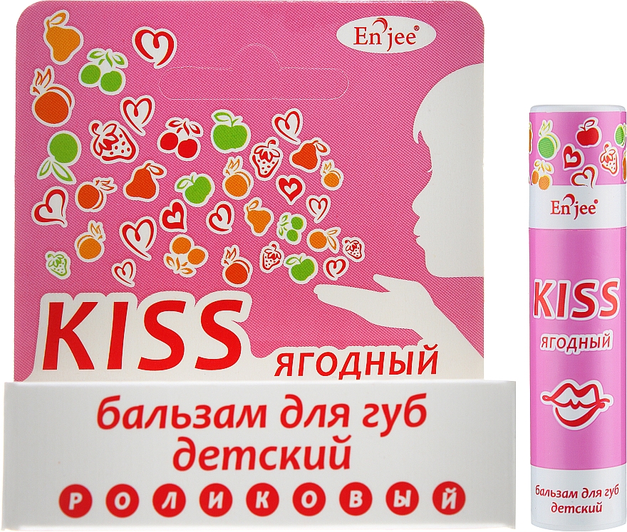 Бальзам для губ дитячий "Ягідний" - Enjee Kiss — фото N2