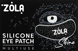Патчі силіконові багаторазові для очей, чорні - Zola Silicone Eye Patch Multiuse  — фото N1