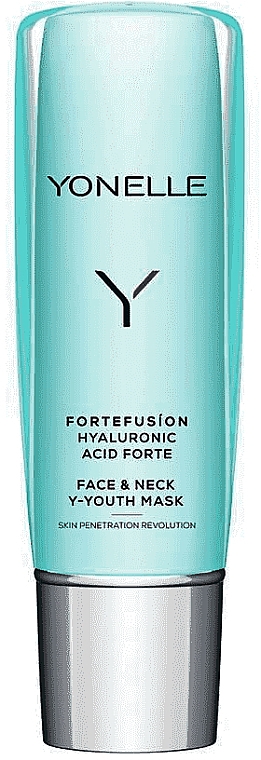 Змінювальна й освітлювальна маска для обличчя й шиї - Yonelle Fortefusion Hyaluronic Acid Forte Face & Neck Y-Youth Mask — фото N1