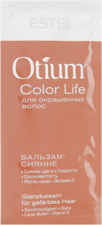 Бальзам-сияние для окрашенных волос - Estel Professional Otium Color Life Balm (пробник)