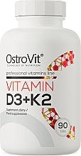 Харчова добавка "Вітамін D3 + K2", у таблетках - OstroVit Vitamin D3 + K2 — фото N1