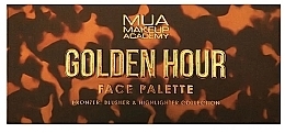 Палетка для макияжа - MUA Golden Hour Face Palette Bronze, Blush, Highlight — фото N1