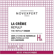 Наполняющий крем для лица - Novexpert Hyaluronic Acid The Repulp Cream (пробник) — фото N2