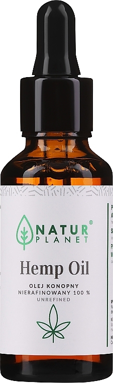 Конопляное масло нерафинированное - Natur Planet Hemp Oil — фото N1