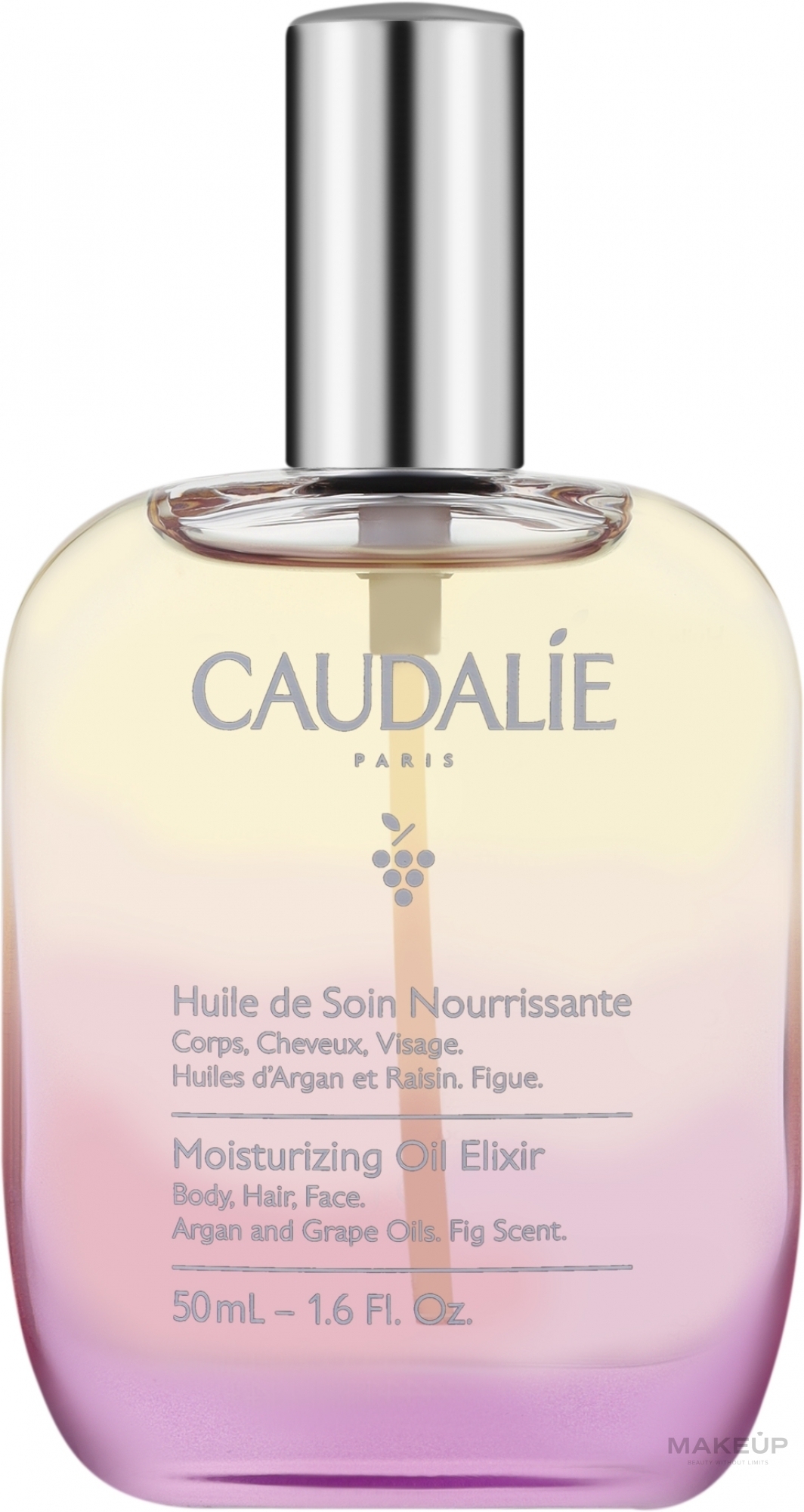 Зволожувальна олія для тіла, волосся та зони декольте - Caudalie Moisturizing Oil Elixir — фото 50ml