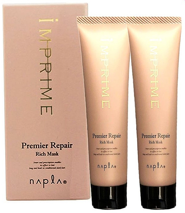 Набір для пошкодженого волосся - Napla Imprime Repair Rich Mask (h/mask/2*15ml) — фото N1