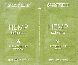 Парфумерія, косметика Набір пробників - Selective Professional Hemp Sublime (sh/10ml + elixir/5ml)