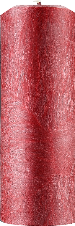 Свеча из пальмового воска, красная, 25 см, 450 часов горения - Eleven Eleven Aroma — фото N1