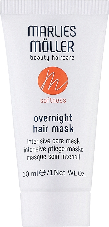 Интенсивная ночная маска для гладкости волос - Marlies Moller Softness Overnight Hair Mask — фото N1