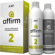Цестеамінова завивка для делікатного та фарбованого волосся - ASP Affirm Perm with Cysteamine Technology 2 (lot/2x210ml) — фото N1