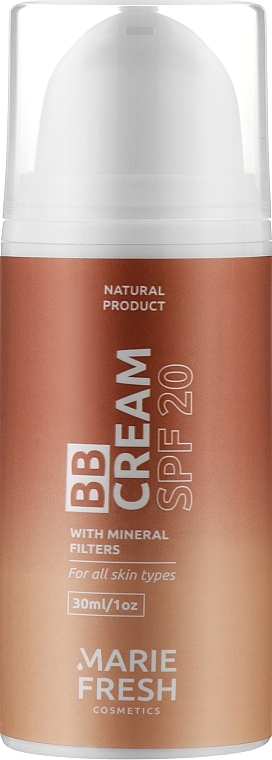 УЦЕНКА Тонирующий ВВ крем для лица - Marie Fresh Cosmetics BB Cream SPF 20 * — фото N1