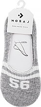 Парфумерія, косметика Шкарпетки жіночі низькі зі спортивним мотивом, сірі - Moraj