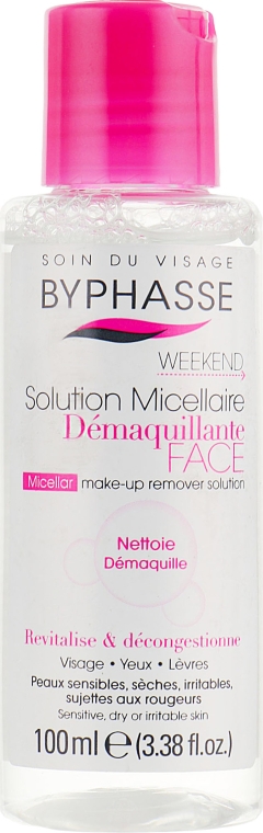 Мицеллярная вода для очистки лица - Byphasse Micellar Make-Up Remover Solution Sensitive, Dry And Irritated Skin 