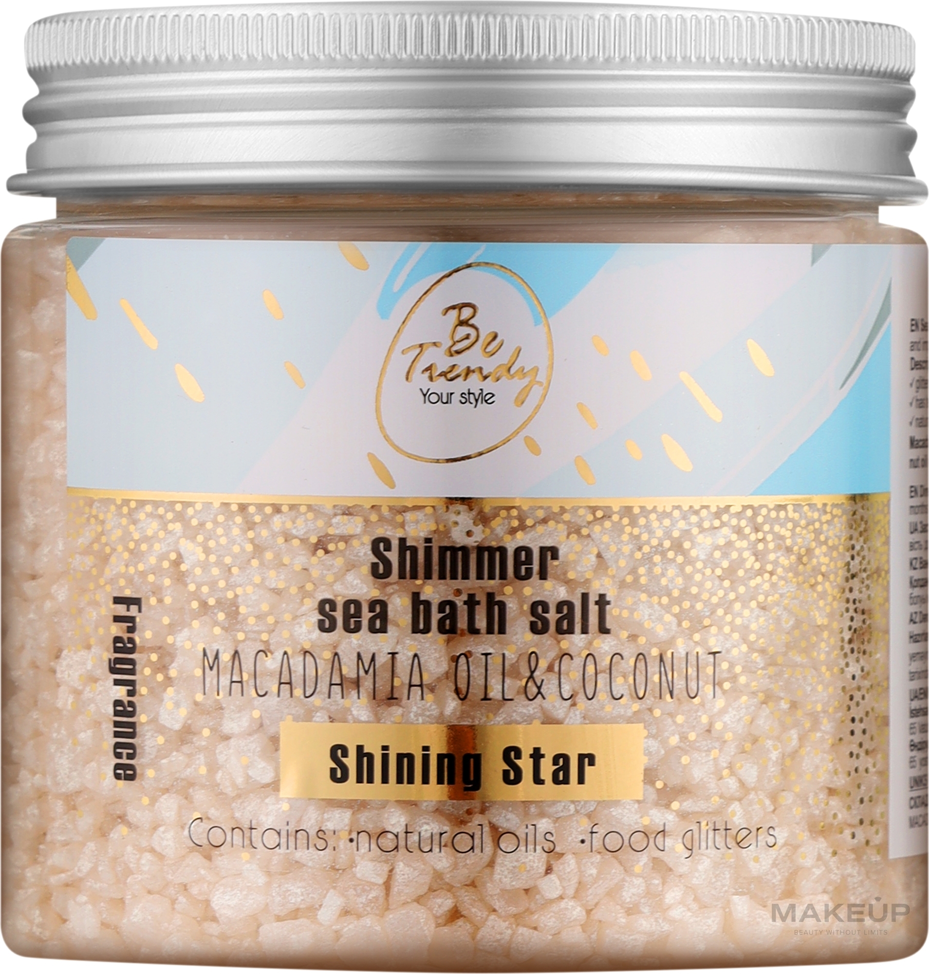 Сіль для ванни "Shining Star" - Be Trendy Shimmer Sea Bath Salt — фото 250g