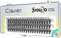 Накладні вії "BeDU2O Double Volume", B 14 мм - Clavier — фото N1