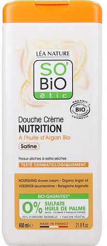 Крем для душа - So'Bio Nourishing Argen Shower Cream — фото N1