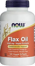 Капсулы Льняное масло 1000 мг - Now Foods Flax Oil — фото N1