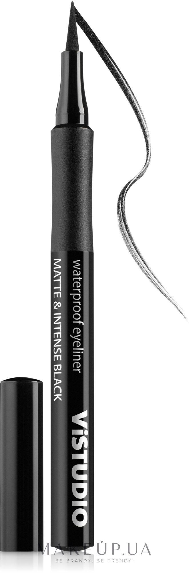 Підводка для очей - ViSTUDIO Waterproof Eyeliner Matte — фото Intense Black