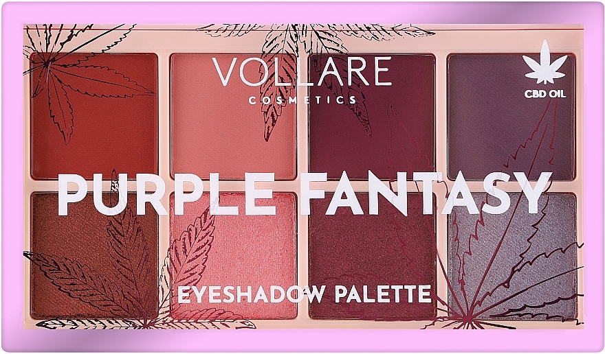 Палетка теней для век - Vollare Purple Fantasy Eyeshadow Palette — фото N2