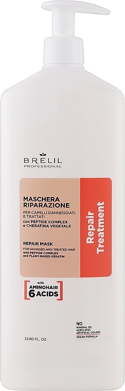 Восстанавливающая маска для волос - Brelil Repair Treatment Repair Mask — фото N3